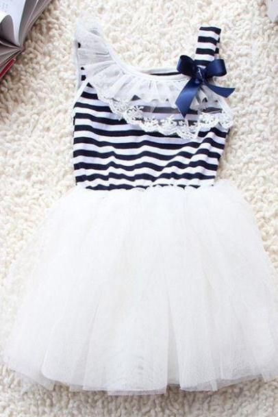 Free Shipping Easter Dress for Girls White Dress for Girls Sleeveless Summer Dress for Baby Girls