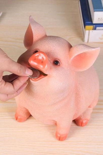 Rsslyn 2pcs Cute Piggy Bank for Kids and Adult RSS3-372021 Saving Money Today Earn Tomorrow