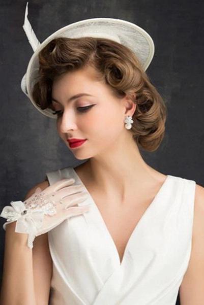 Rsslyn Pretty Bridal Fascinators for Wedding Hats Vintage Cocktail Shows