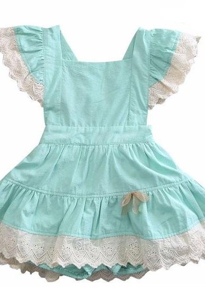 Rsslyn Backless Dress Summer Cotton Dress for Baby Girls