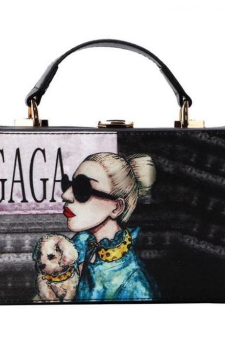 Vogue Lady Gaga Square Purse Lady Gaga Shoulder Bags for Women Fashion Trendy Bags