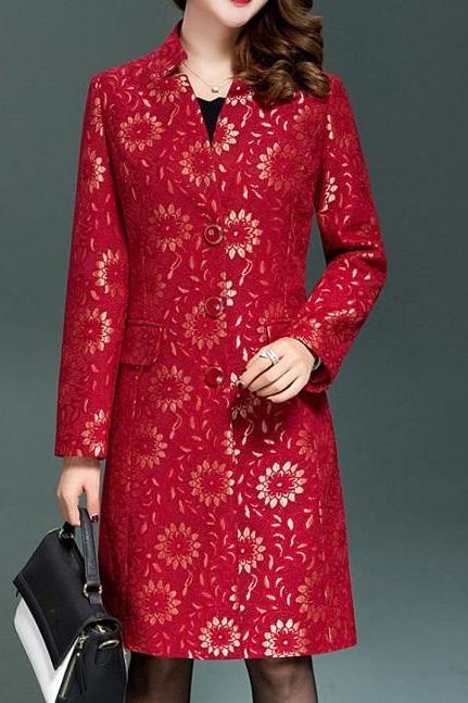 Rsslyn Luxury Red Blazers for Women