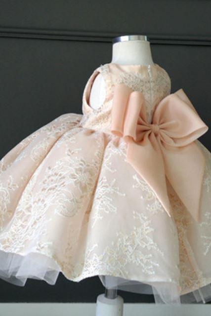 7T Peach Dress for Girls Peach Formal Tutu Dress Wedding Flower Girls for Girls