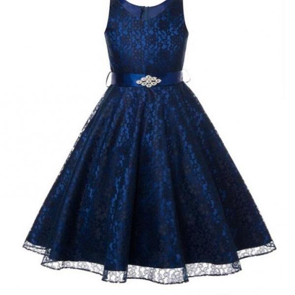navy blue teenage dress