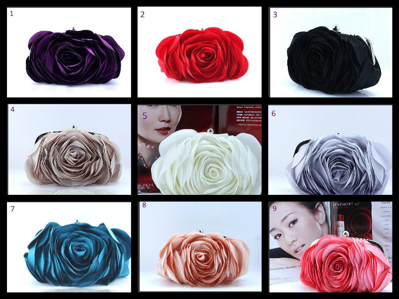 FREE SHIPPING! Purple Rose Eye Catching Clutch For Women-Elegant, Eye ...